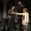 Kristi Coombs as Annie and Reid Shelton as Daddy Warbucks w. FDR in a scene from a touring company of the musical "Annie." (New Orleans)