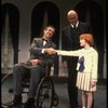 Kristi Coombs as Annie and Reid Shelton as Daddy Warbucks w. FDR in a scene from a touring company of the musical "Annie." (New Orleans)