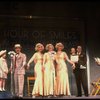 Kristi Coombs as Annie (4L) and Reid Shelton as Daddy Warbucks (3L) in a scene from a touring company of the musical "Annie." (New Orleans)