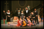 Entire cast in a scene from a touring company of the musical "Annie." (Louisville)