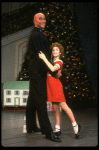 Roseanne Sorrentino as Annie and Harve Presnell as Daddy Warbucks in a scene from the touring company of the musical "Annie." (Louisville)