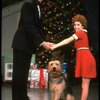 Roseanne Sorrentino as Annie and Harve Presnell as Daddy Warbucks w. Sandy in a scene from the touring company of the musical "Annie." (Louisville)