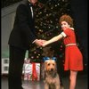 Roseanne Sorrentino as Annie and Harve Presnell as Daddy Warbucks w. Sandy in a scene from the touring company of the musical "Annie." (Louisville)