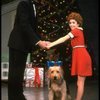 Roseanne Sorrentino as Annie and Harve Presnell as Daddy Warbucks w. Sandy in a scene from the touring company of the musical "Annie." (Louisville)