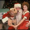 Roseanne Sorrentino as Annie w. Santa Claus and Sandy in a scene from the touring company of the musical "Annie." (Louisville)