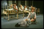 Bridget Walsh as Annie w. orphans in a scene from a touring company of the musical "Annie." (Fort Worth)