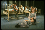 Bridget Walsh as Annie w. orphans in a scene from a touring company of the musical "Annie." (Fort Worth)