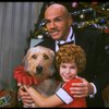 Bridget Walsh as Annie and Rhodes Reason as Daddy Warbucks w. Sandy in a scene from a touring company of the musical "Annie." (Fort Worth)