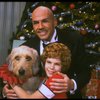Bridget Walsh as Annie and Rhodes Reason as Daddy Warbucks w. Sandy in a scene from a touring company of the musical "Annie." (Fort Worth)
