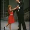 Bridget Walsh as Annie and Rhodes Reason as Daddy Warbucks in a scene from a touring company of the musical "Annie." (Fort Worth)