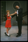 Bridget Walsh as Annie and Rhodes Reason as Daddy Warbucks in a scene from a touring company of the musical "Annie." (Fort Worth)
