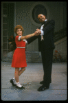 Bridget Walsh as Annie and Rhodes Reason as Daddy Warbucks in a scene from a touring company of the musical "Annie." (Fort Worth)