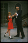 Bridget Walsh as Annie and Rhodes Reason as Daddy Warbucks in a scene from a touring company of the musical "Annie." (Fort Worth)