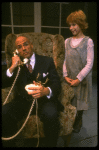 Bridget Walsh as Annie and Rhodes Reason as Daddy Warbucks in a scene from a touring company of the musical "Annie." (Fort Worth)