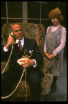 Bridget Walsh as Annie and Rhodes Reason as Daddy Warbucks in a scene from a touring company of the musical "Annie." (Fort Worth)