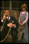 Bridget Walsh as Annie and Rhodes Reason as Daddy Warbucks in a scene from a touring company of the musical "Annie." (Fort Worth)