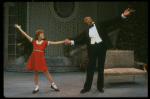 Bridget Walsh as Annie and Rhodes Reason as Daddy Warbucks in a scene from a touring company of the musical "Annie." (Fort Worth)