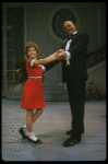 Bridget Walsh as Annie and Rhodes Reason as Daddy Warbucks in a scene from a touring company of the musical "Annie." (Fort Worth)