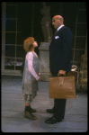 Bridget Walsh as Annie and Rhodes Reason as Daddy Warbucks in a scene from a touring company of the musical "Annie." (Fort Worth)