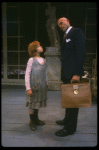 Bridget Walsh as Annie and Rhodes Reason as Daddy Warbucks in a scene from a touring company of the musical "Annie." (Fort Worth)