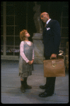 Bridget Walsh as Annie and Rhodes Reason as Daddy Warbucks in a scene from a touring company of the musical "Annie." (Fort Worth)