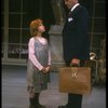 Bridget Walsh as Annie and Rhodes Reason as Daddy Warbucks in a scene from a touring company of the musical "Annie." (Fort Worth)