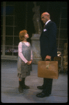 Bridget Walsh as Annie and Rhodes Reason as Daddy Warbucks in a scene from a touring company of the musical "Annie." (Fort Worth)