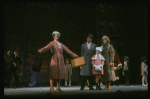 Bridget Walsh as Annie, Rhodes Reason as Daddy Warbucks and Lauren Mitchell as Grace in a scene from a touring company of the musical "Annie." (Fort Worth)