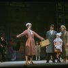 Bridget Walsh as Annie, Rhodes Reason as Daddy Warbucks and Lauren Mitchell as Grace in a scene from a touring company of the musical "Annie." (Fort Worth)