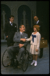 Bridget Walsh as Annie, Rhodes Reason as Daddy Warbucks and Jack Denton as FDR in a scene from a touring company of the musical "Annie." (Fort Worth)