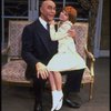 Bridget Walsh as Annie and Harve Presnell as Daddy Warbucks in a scene from a touring company of the musical "Annie."