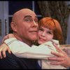 Bridget Walsh as Annie and Harve Presnell as Daddy Warbucks in a scene from a touring company of the musical "Annie."
