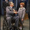 Bridget Walsh as Annie, Harve Presnell as Daddy Warbucks and Jack Denton as FDR in a scene from a touring company of the musical "Annie."