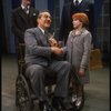 Bridget Walsh as Annie, Harve Presnell as Daddy Warbucks and Jack Denton as FDR in a scene from a touring company of the musical "Annie."