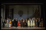Entire cast in a scene from a touring company of the musical "Annie."