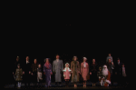 Entire cast in a scene from a touring company of the musical "Annie."