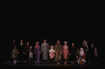 Entire cast in a scene from a touring company of the musical "Annie."