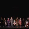 Entire cast in a scene from a touring company of the musical "Annie."