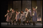 Orphans in a scene from a touring company of the musical "Annie." (Boston)