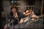Louanne as Annie w. orphans in a scene from a touring company of the musical "Annie." (Boston)