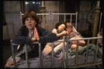 Louanne as Annie w. orphans in a scene from a touring company of the musical "Annie." (Boston)