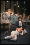 Louanne as Annie w. orphans in a scene from a touring company of the musical "Annie." (Boston)