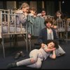 Louanne as Annie w. orphans in a scene from a touring company of the musical "Annie." (Boston)