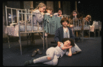 Louanne as Annie w. orphans in a scene from a touring company of the musical "Annie." (Boston)