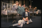 Louanne as Annie w. orphans in a scene from a touring company of the musical "Annie." (Boston)