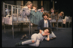 Louanne as Annie w. orphans in a scene from a touring company of the musical "Annie." (Boston)