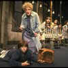 Ruth Kobart as Miss Hannigan and Louanne as Annie w. orphans in a scene from a touring company of the musical "Annie." (Boston)