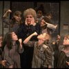 Ruth Kobart as Miss Hannigan w. orphans in a scene from a touring company of the musical "Annie." (Boston)