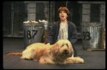 Louanne as Annie w. Sandy in a scene from a touring company of the musical "Annie." (Boston)