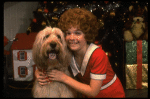 Louanne as Annie w. Sandy in a scene from a touring company of the musical "Annie." (Boston)